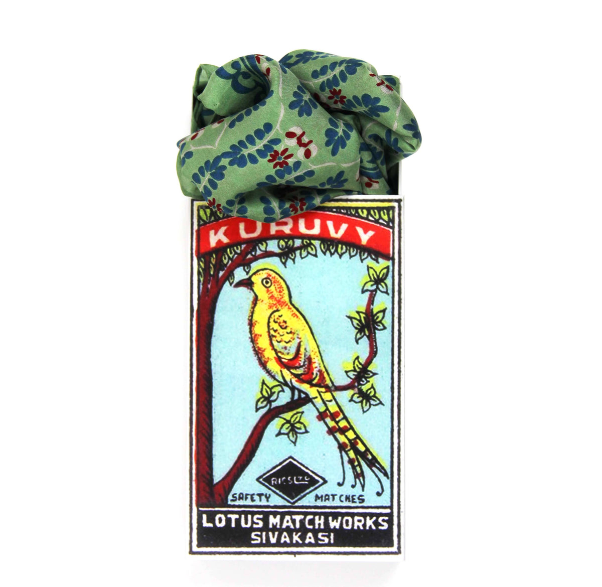 Square Silk Scarf - Albertine Green