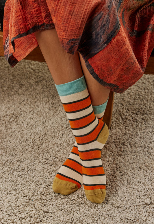 Nancybird Socks Afternoon Stripe
