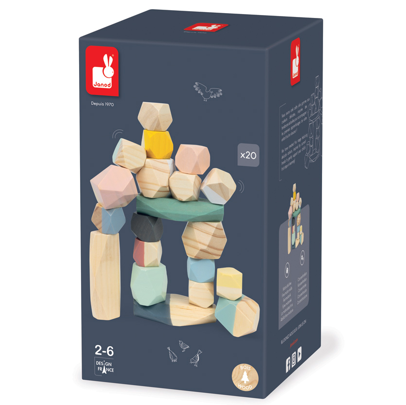 Janod Wooden stacking stones