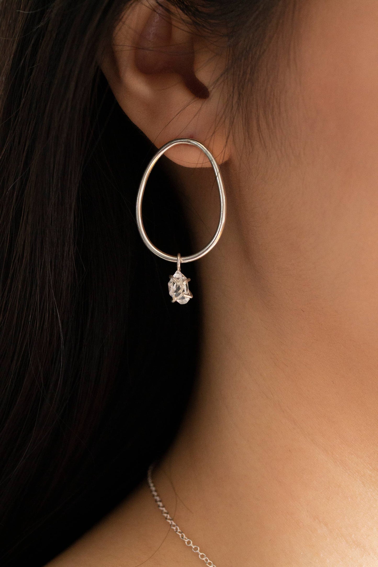 Alana Douvros Bloop Earrings-Herkimer Diamond