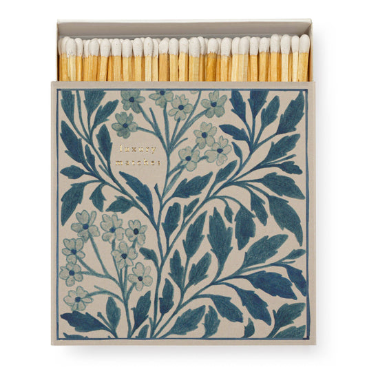 The Archivist's Luxury Matches - Blue Floral