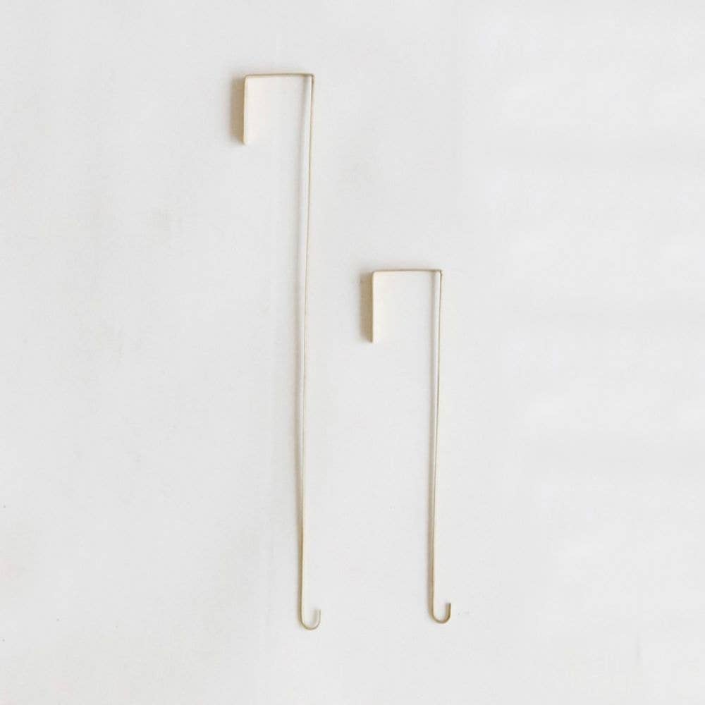 Brass Door Hook – No-Drill Hanger