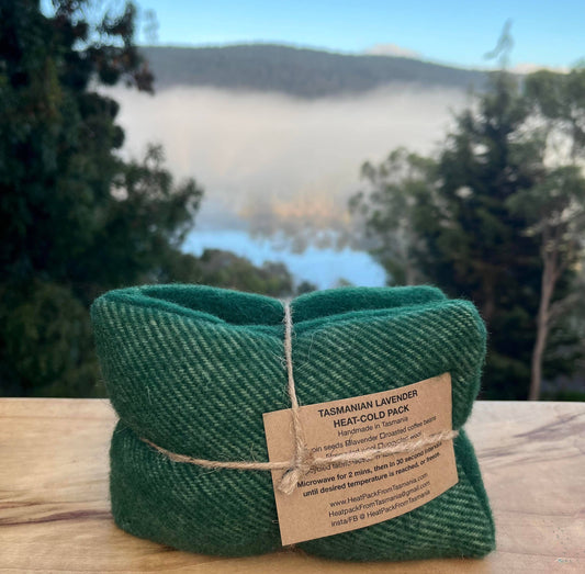 Recycled Wool Heat-Cold Packs: Green / None