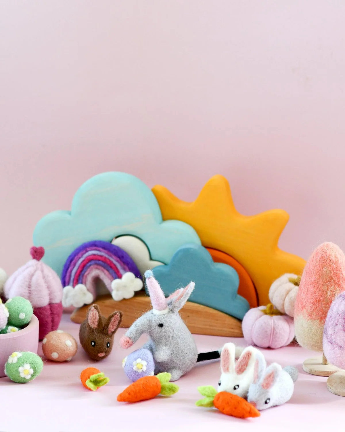 Taras Treasures Felt Mini Rabbits