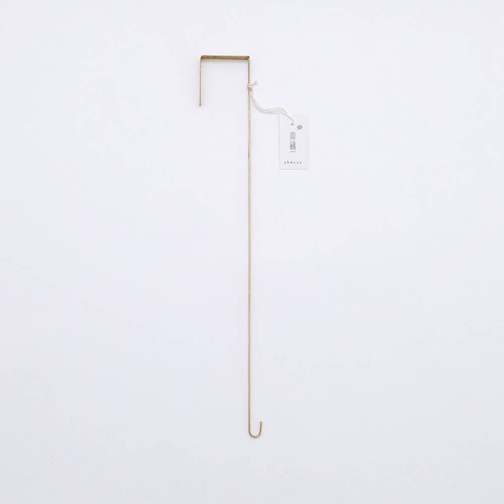 Brass Door Hook – No-Drill Hanger