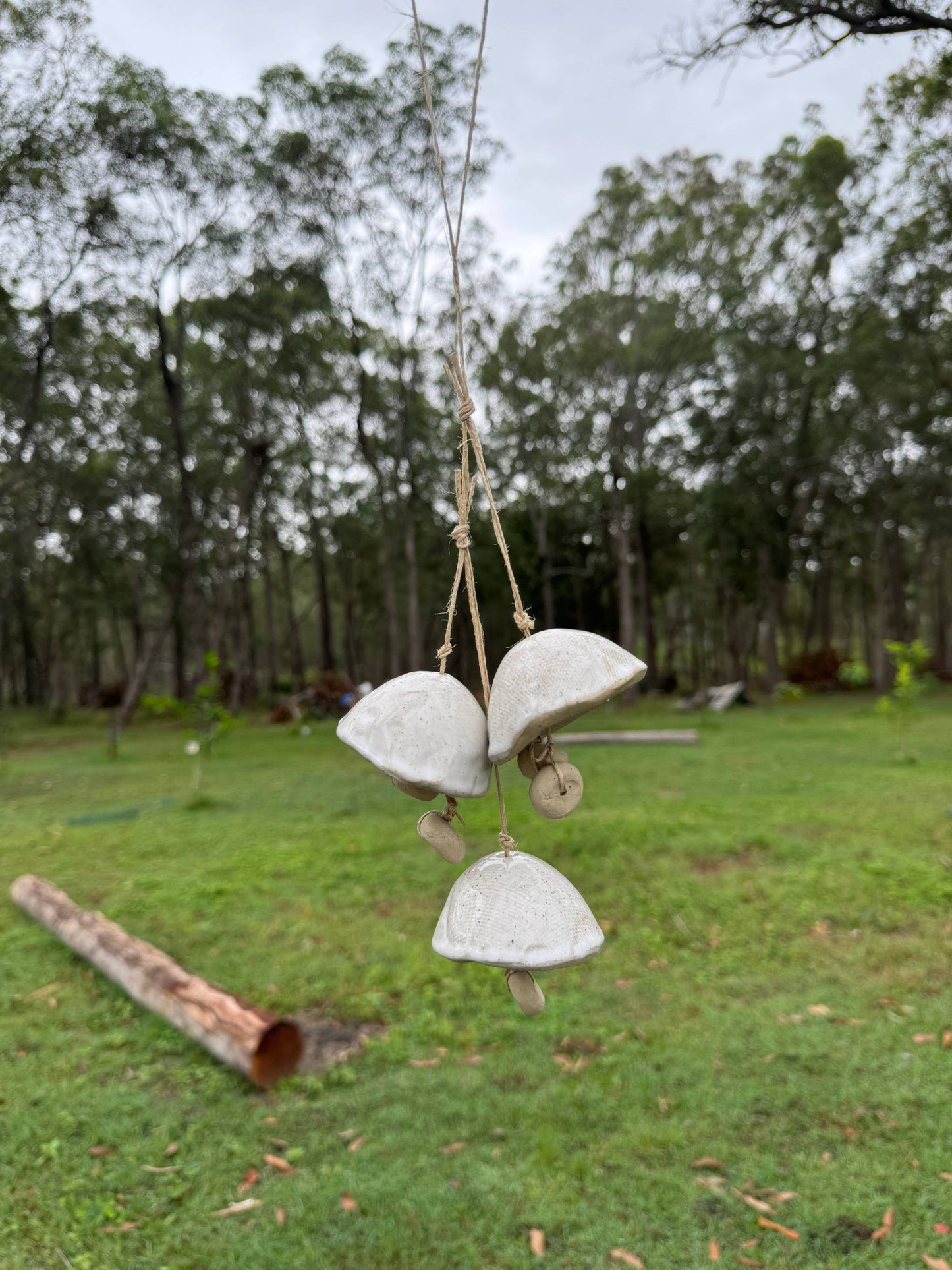 Ceramic Mushroom Bells: 1 Bell