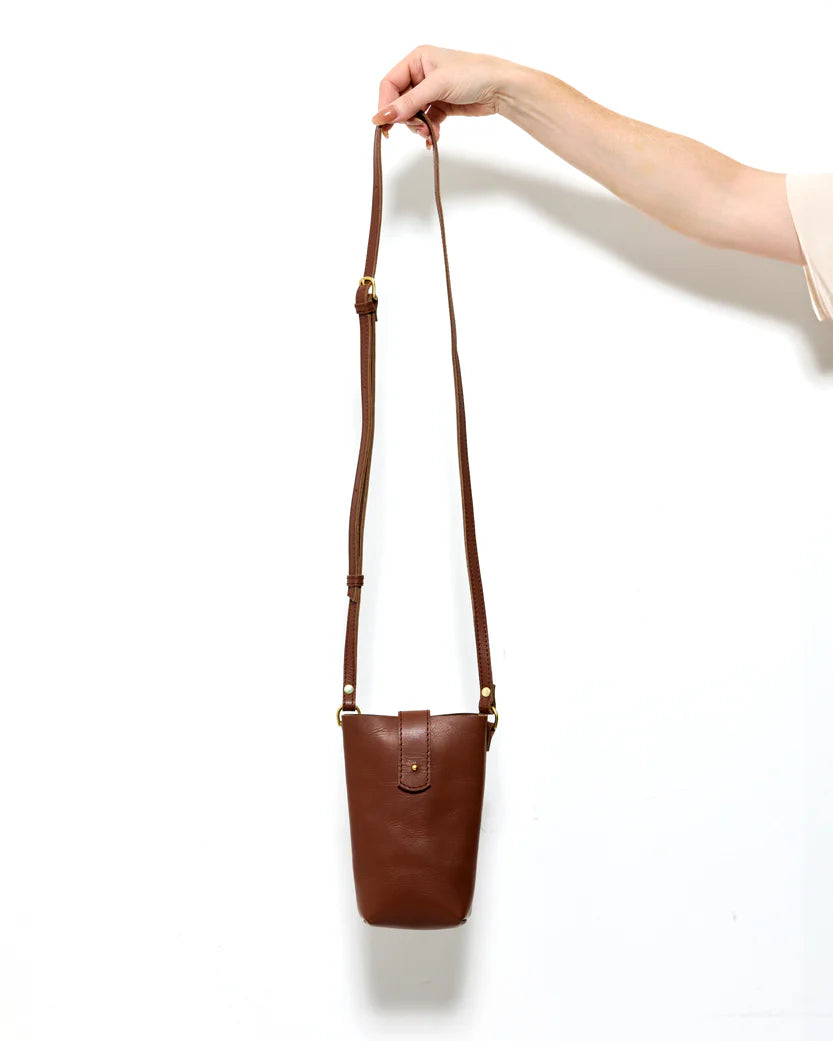 Poppit Pouch Brown by Byrd Studio - Chestnut