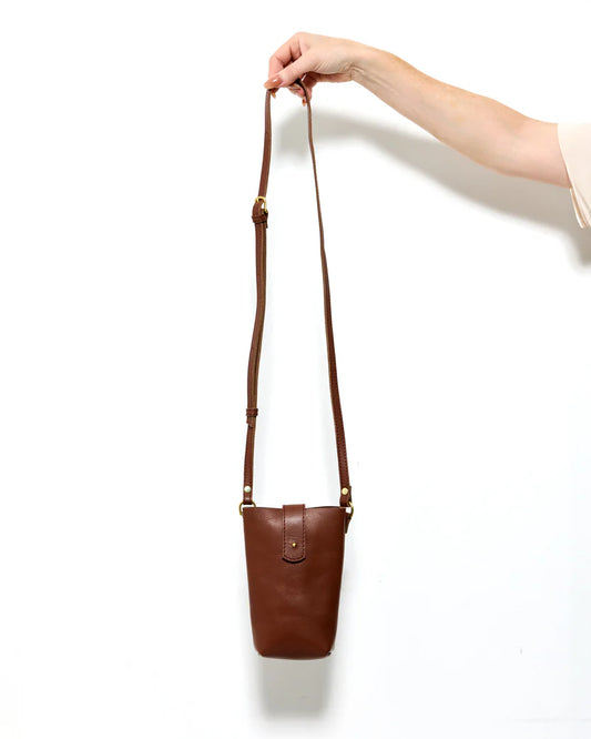 Poppit Pouch Brown by Byrd Studio - Chestnut