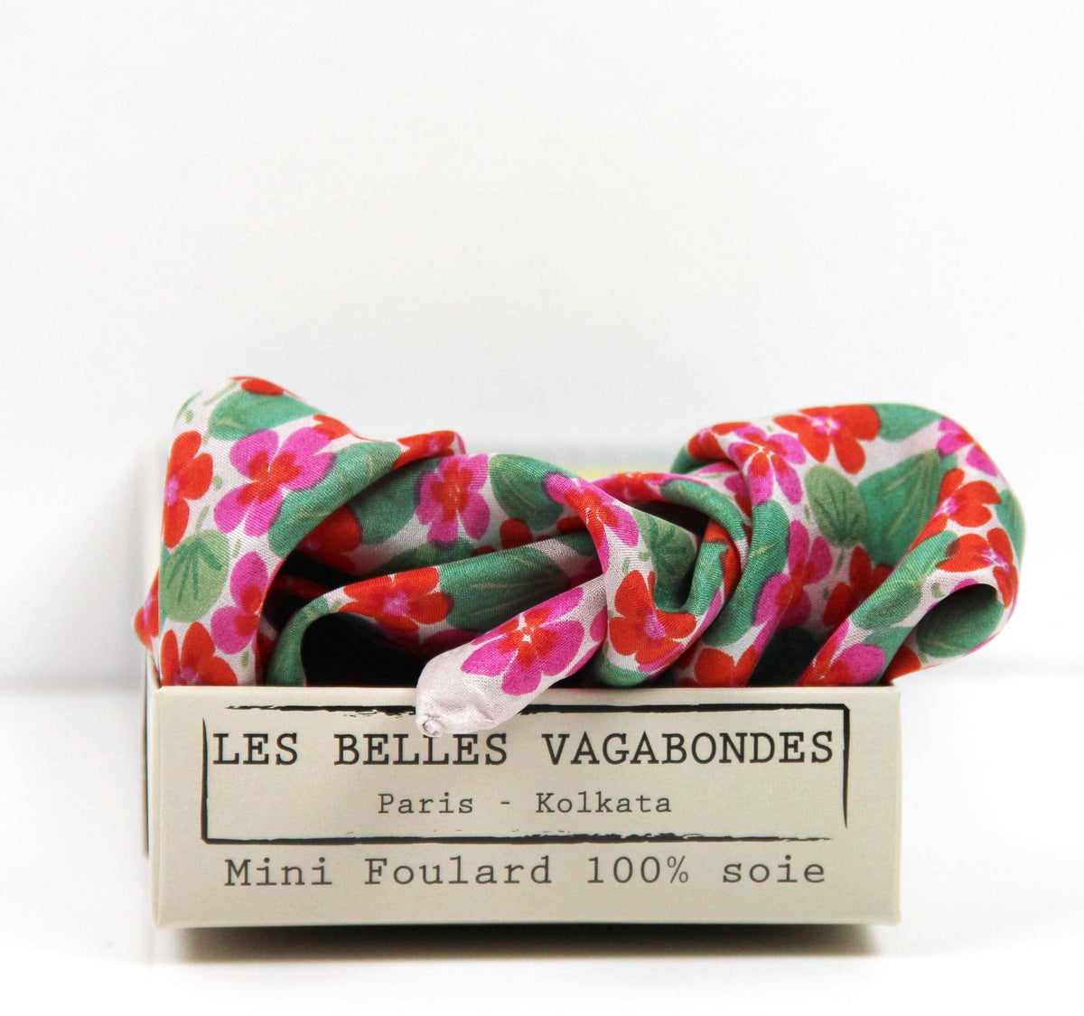 Square Silk Scarf - Capucine Fuchsia