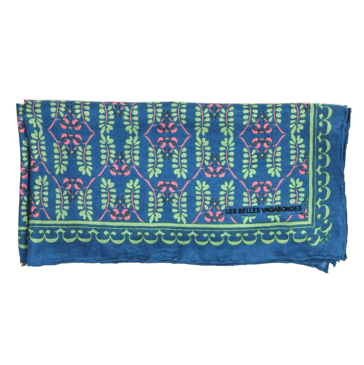 Square Silk Scarf - Albertine Blue