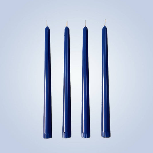 Coloured Beeswax Taper Candle | Cornflower Blue | 25cm