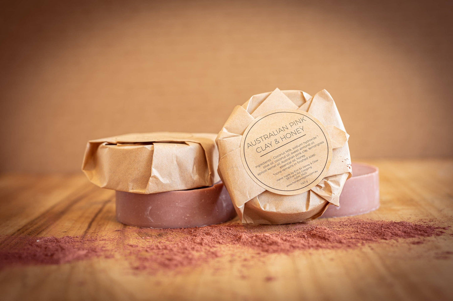 Honey & Glow - Australian Pink Clay Handmade Soap
