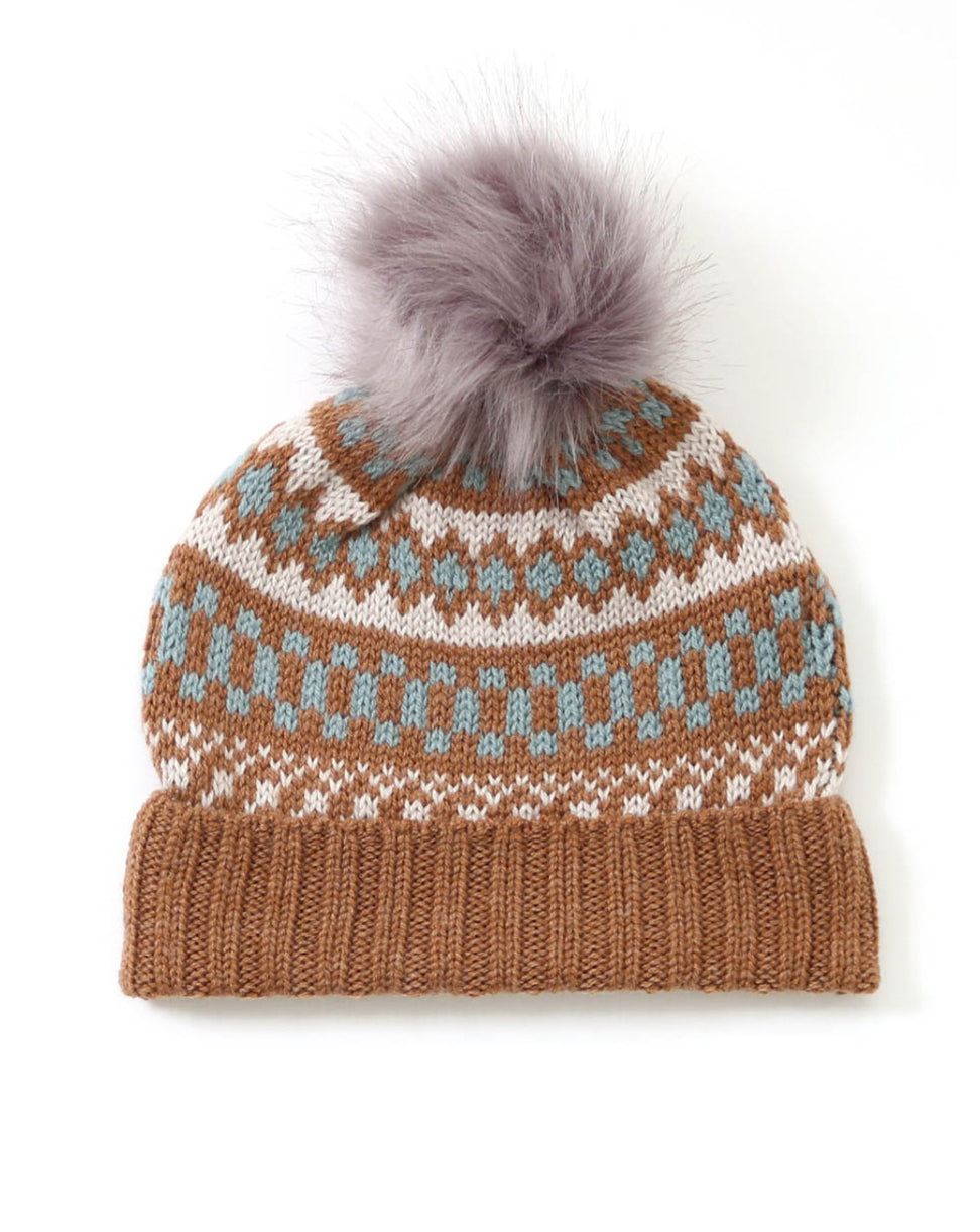 Uimi Beatrix Chunky Merino Wool Beanie - Gingerbread