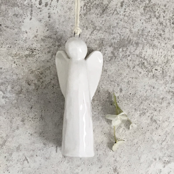 East of India Porcelain Angel Decoration