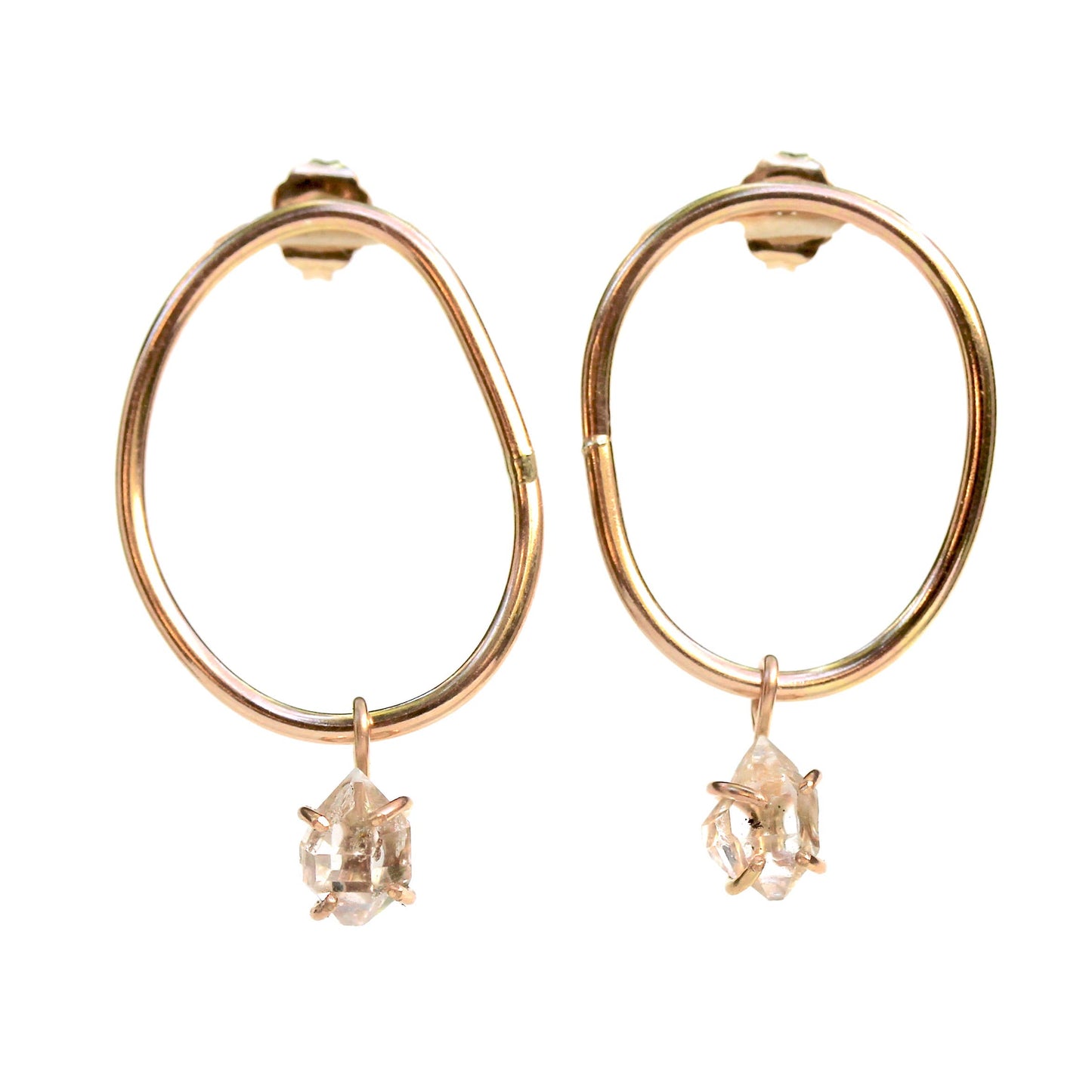 Alana Douvros Bloop Earrings-Herkimer Diamond