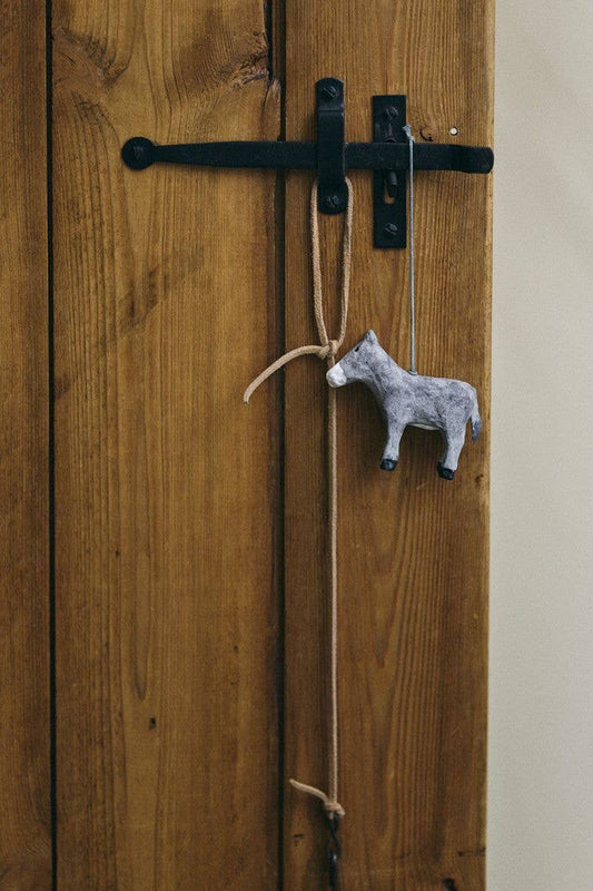 Paper Mache Donkey Ornament