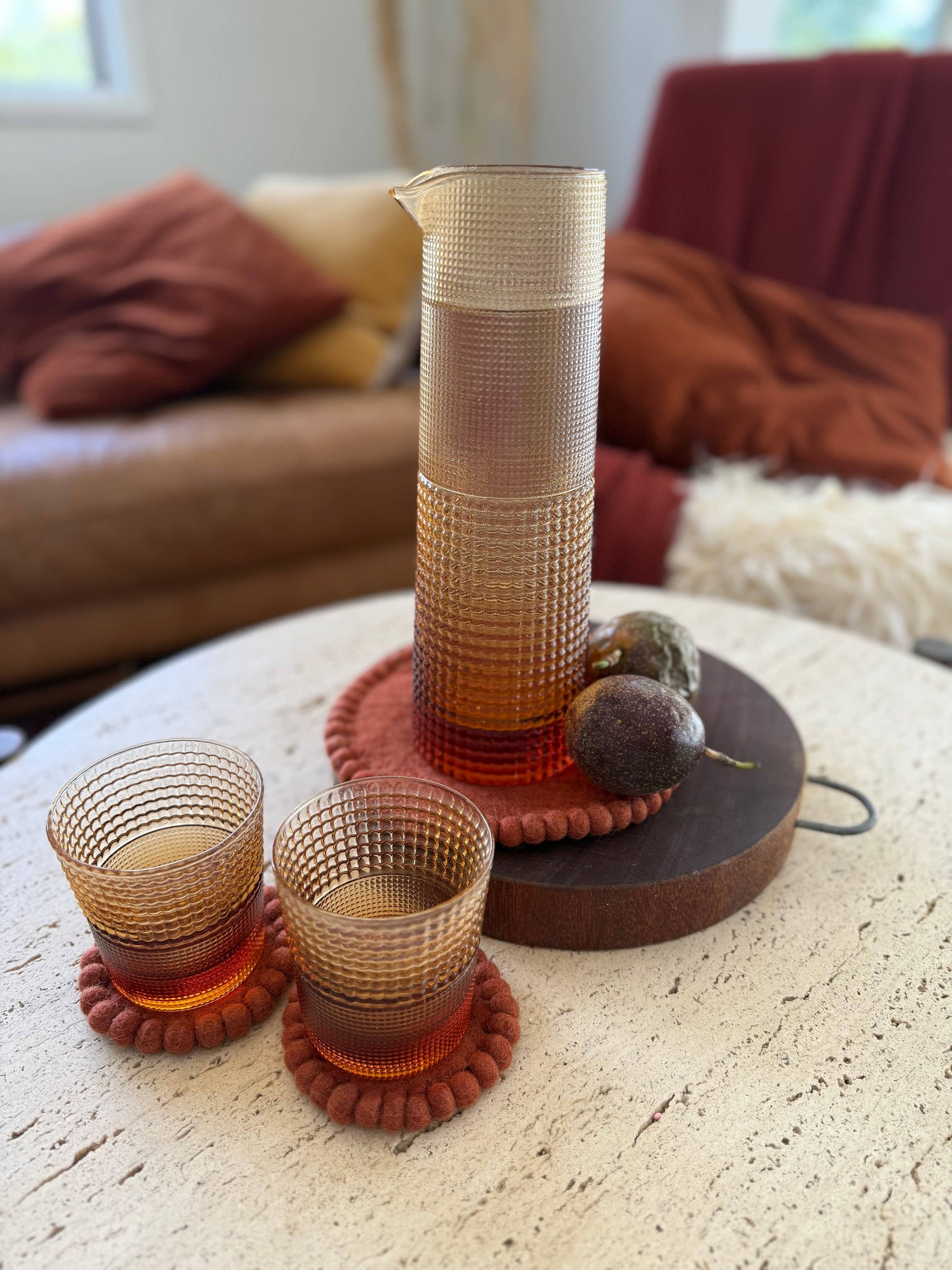 Felt Trivet Set - Spiced Cocoa