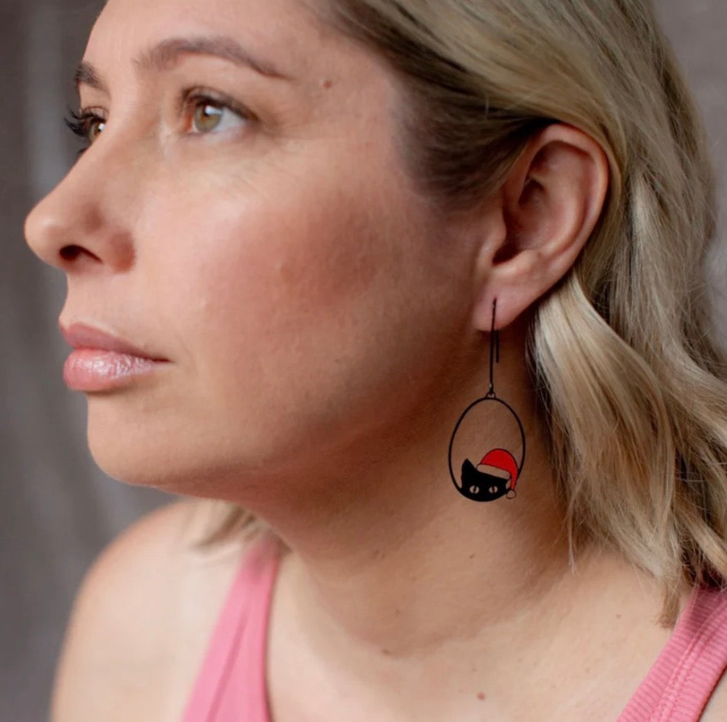 Denz Christmas Ibis Earrings