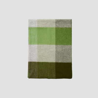 Klippan Wool Block Blanket - Green