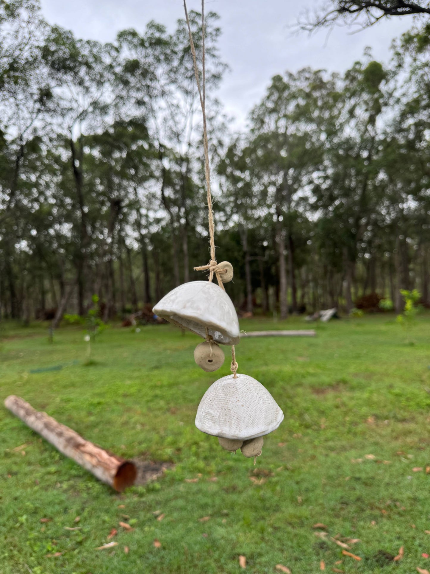 Ceramic Mushroom Bells: 1 Bell