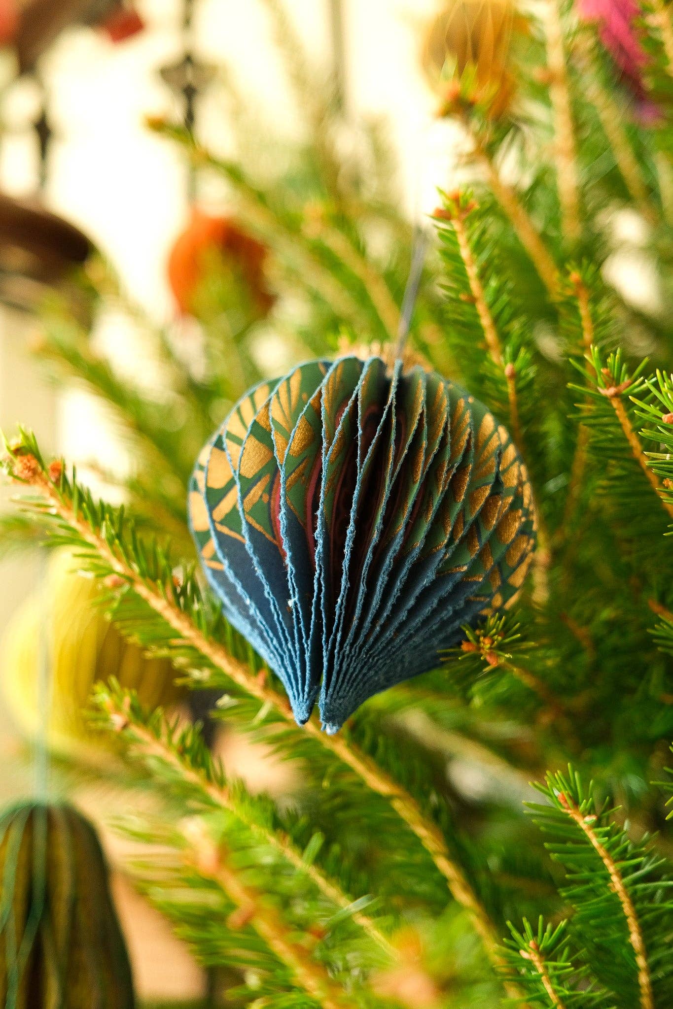 East End Press Blue Bauble Ornament