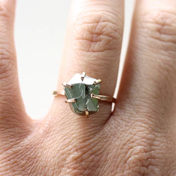 Alana Douvros Raw Pyrite Ring