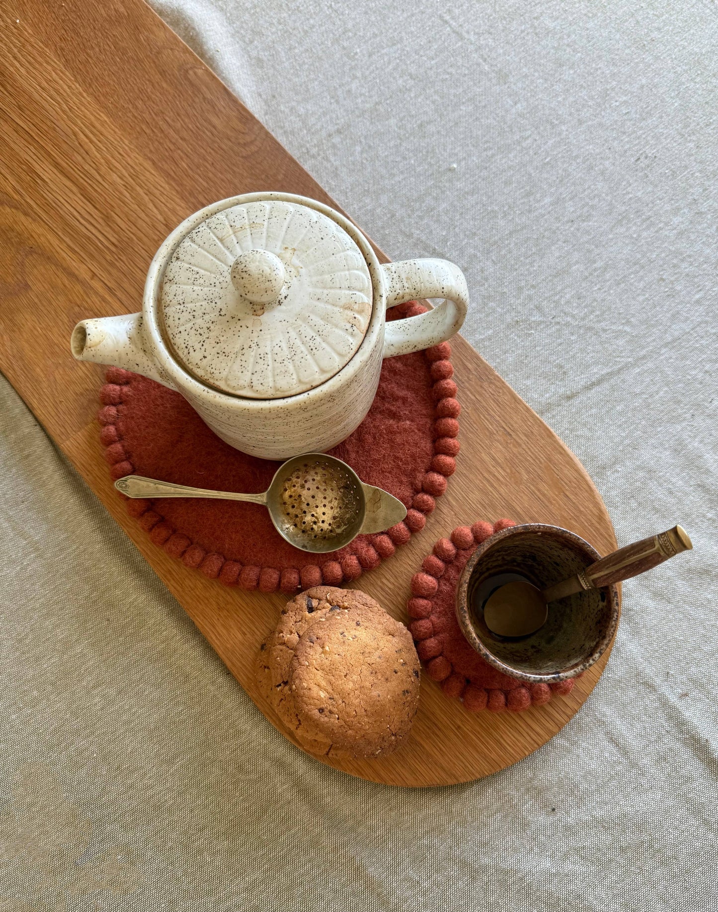 Felt Trivet Set - Spiced Cocoa