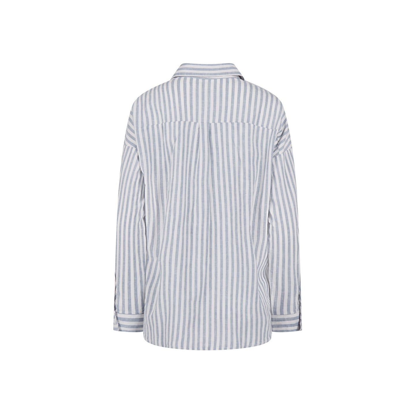 Hemp Clothing Long Sleeve Blue Stripe Shirt