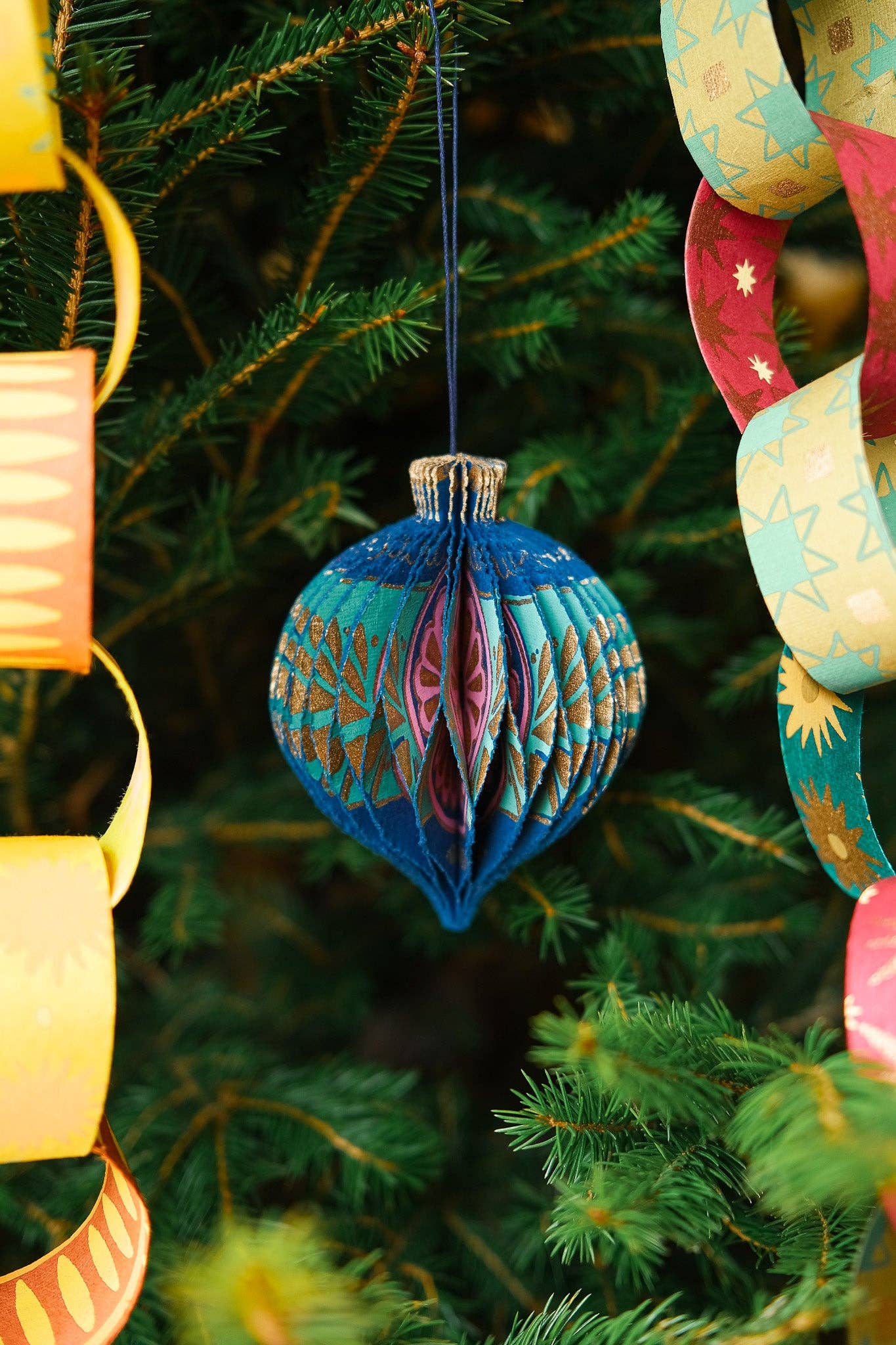 East End Press Blue Bauble Ornament