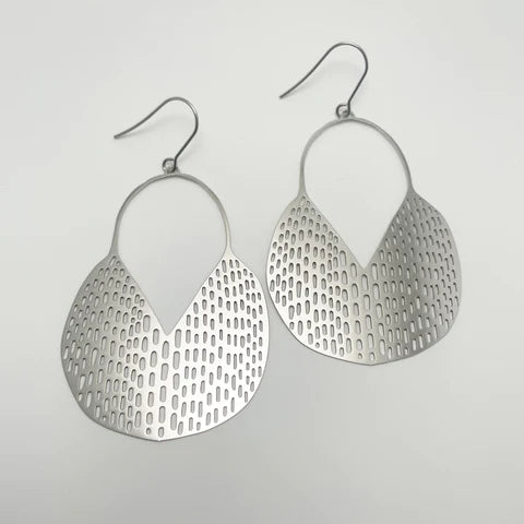 Denz Boho silver earrings