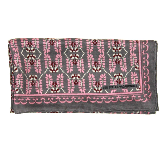 Square Silk Scarf - Albertine Brown