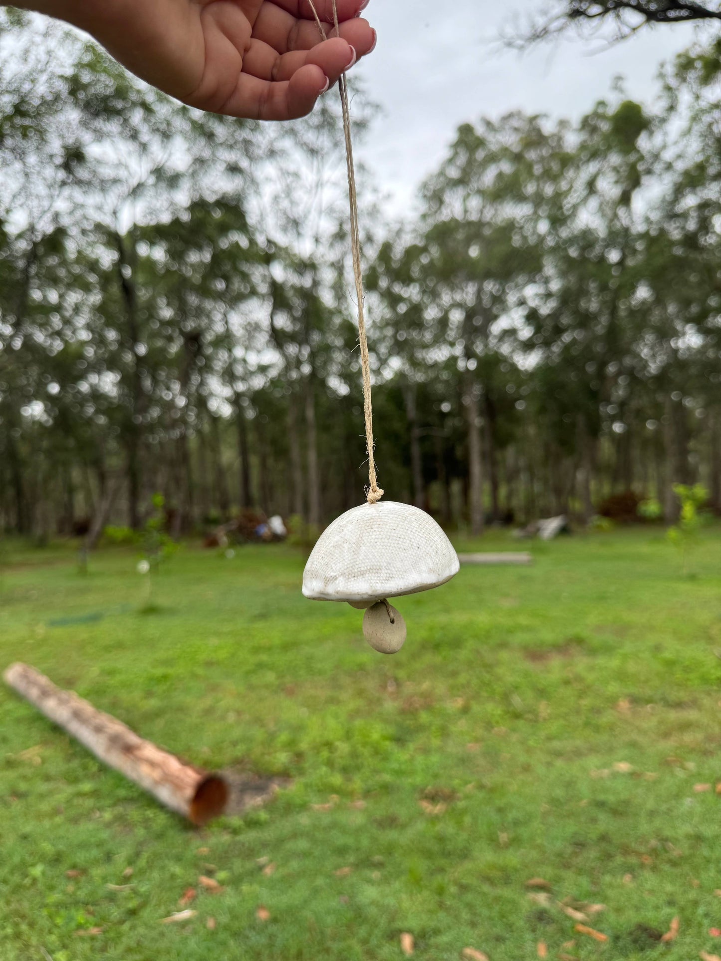 Ceramic Mushroom Bells: 1 Bell