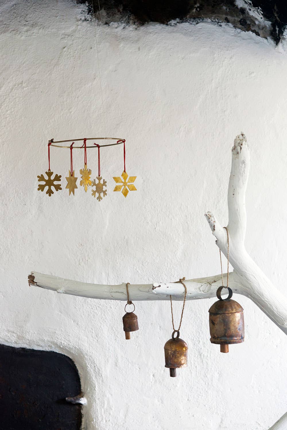 Brass Snow Flake Ornament