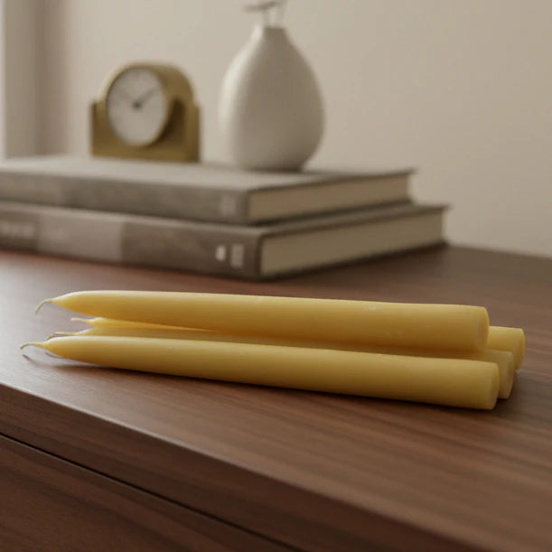 Beeswax 9hr Taper candle - 25cm
