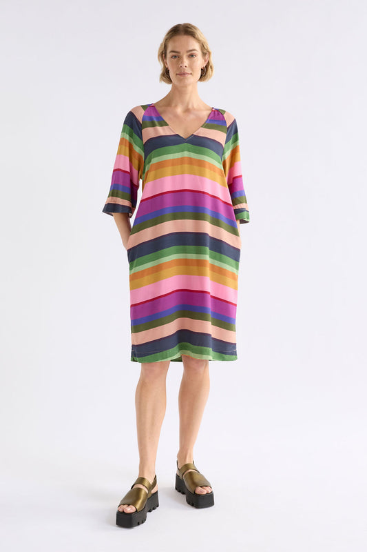 Elk Foljer Dress - Lysbro print