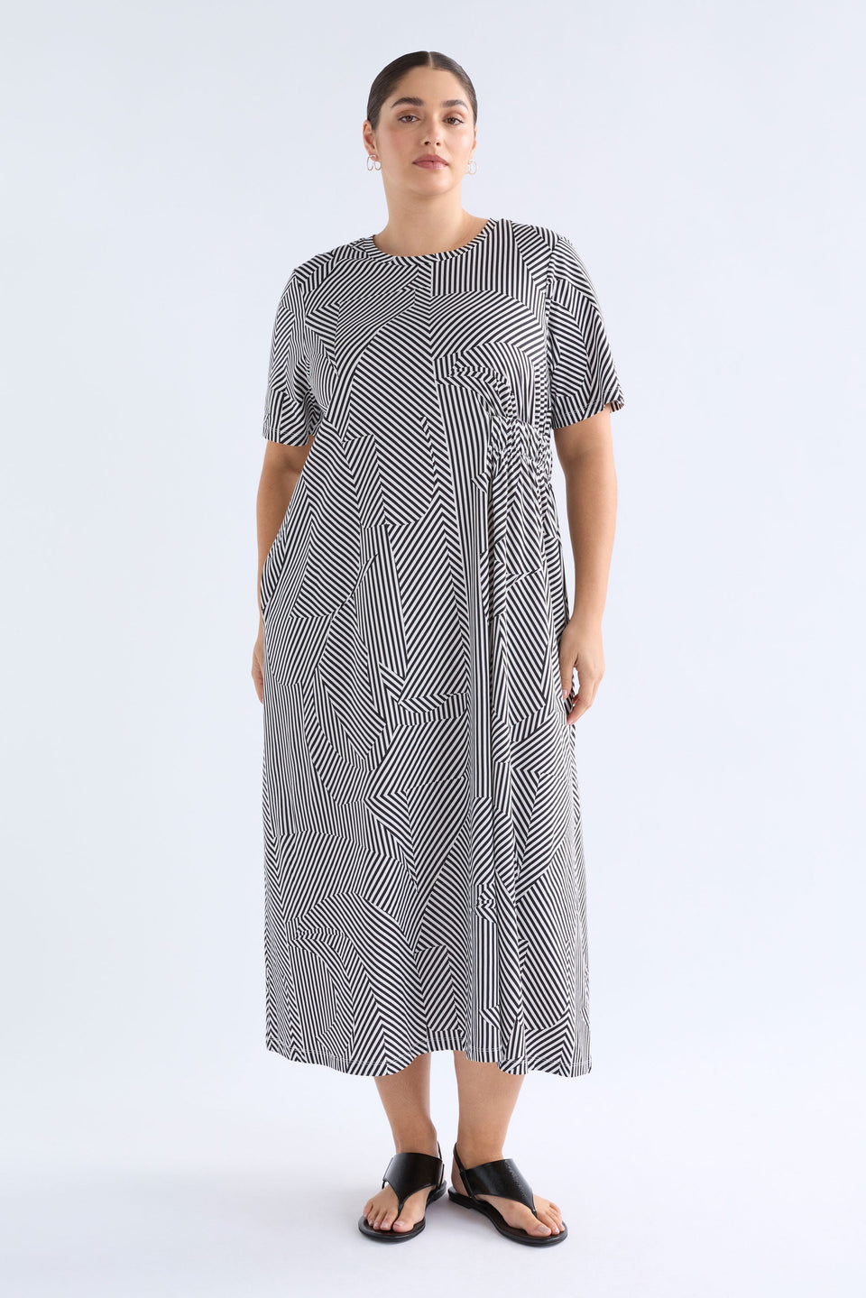 Elk Slinde Dress - Mane Print in Organic Cotton