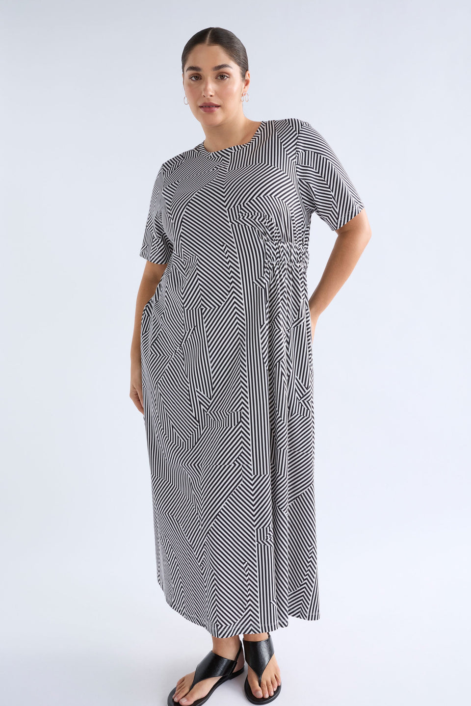 Elk Slinde Dress - Mane Print in Organic Cotton