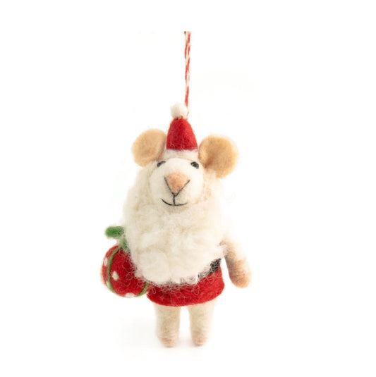 Christmas Decoration - Santa Mouse