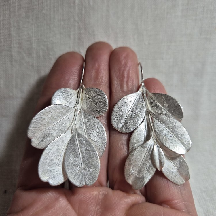 Anja Jagsch Silver Earrings - Box Bush