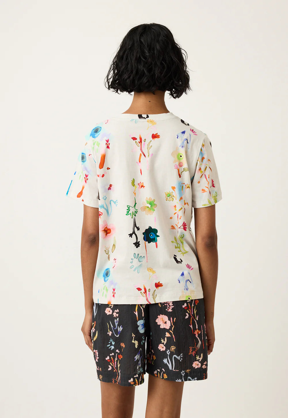 Nancybird Apollo Tee - Watercolour Cream