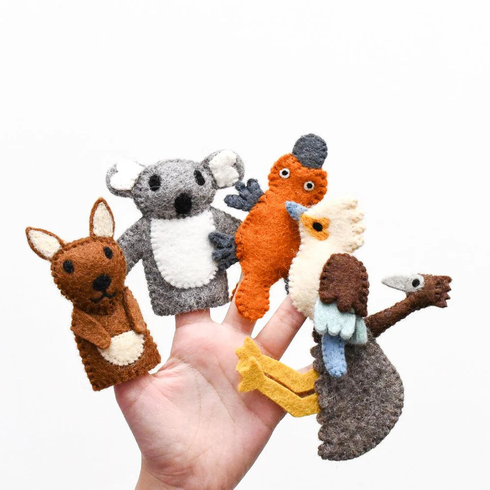 Taras Treasures Felt Finger Puppets - Australian Animals