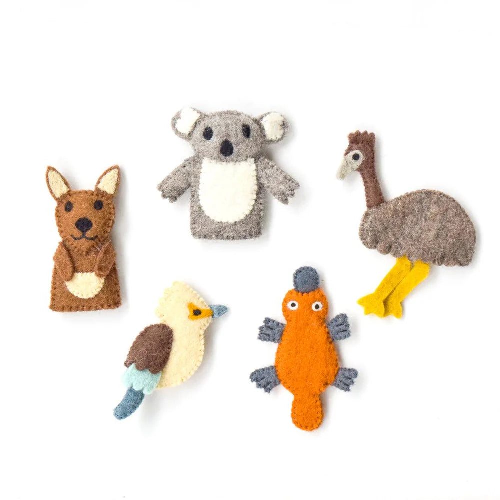 Taras Treasures Felt Finger Puppets - Australian Animals