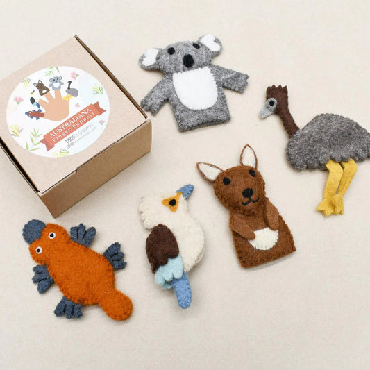 Taras Treasures Felt Finger Puppets - Australian Animals
