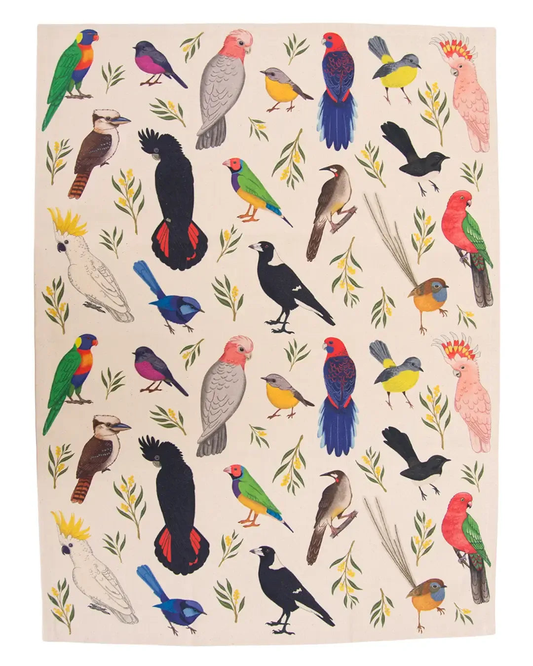 Earth Greeting Iconic Birds of Australia Tea Towel