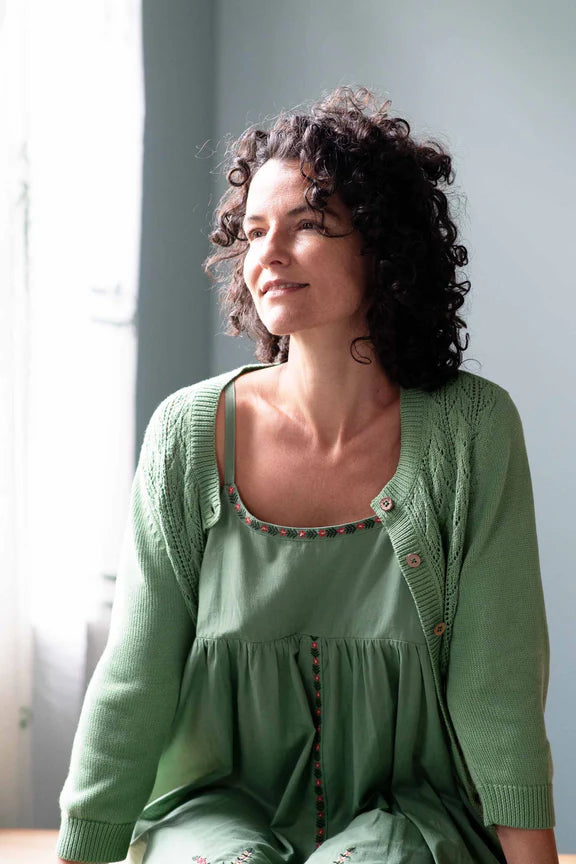 Lazybones Ava Cardigan - Mineral Green