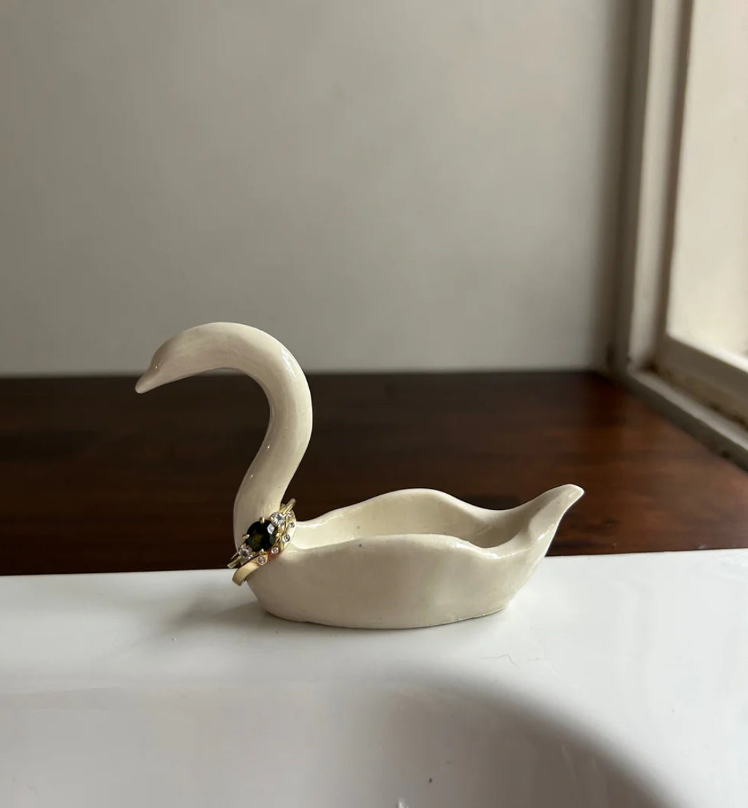 May Ceramics Swan Ring Holder