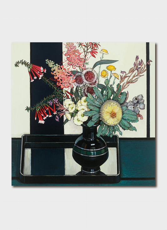 Greeting Card Banksia and WIldflowers Card