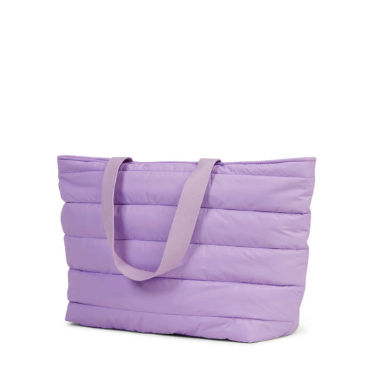 'Take It' Base Puffer Tote - Lilac