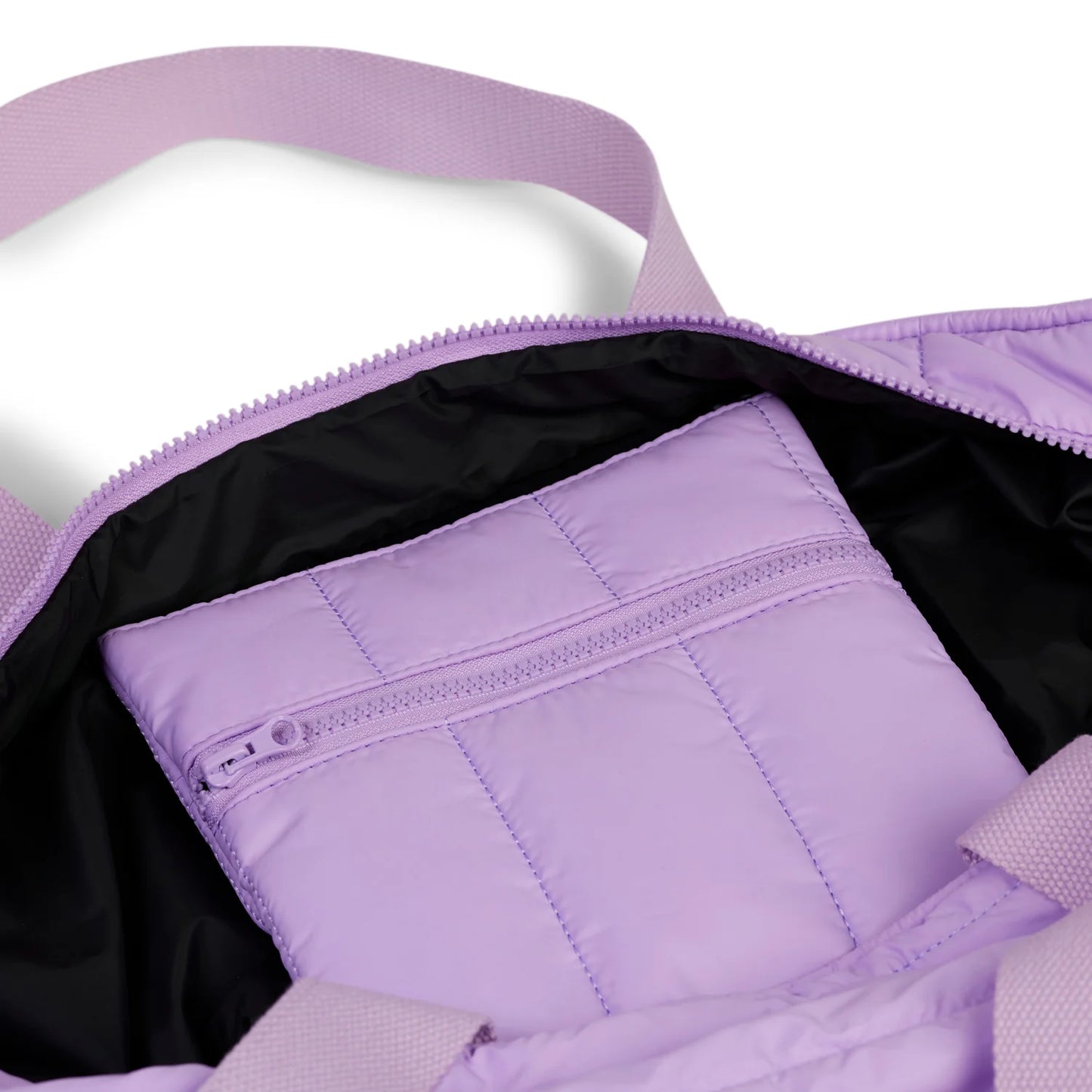 'Take It' Base Puffer Tote - Lilac