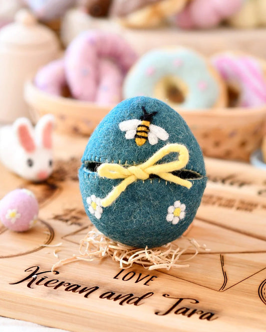 Taras Treasures Felt Egg Cover - Bee